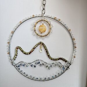 Handcrafted Wire Sun Catcher with Beads